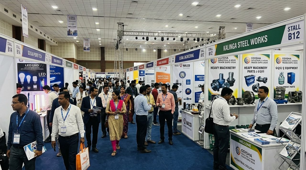 Trade Expos, Business Exhibitions, Stalls & Central LED Stage Setup